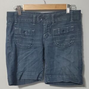 American Eagle Vintage Y2k Women's Blue Denim Shorts size 6